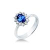 Anello Visconti Zaffiro Contorno