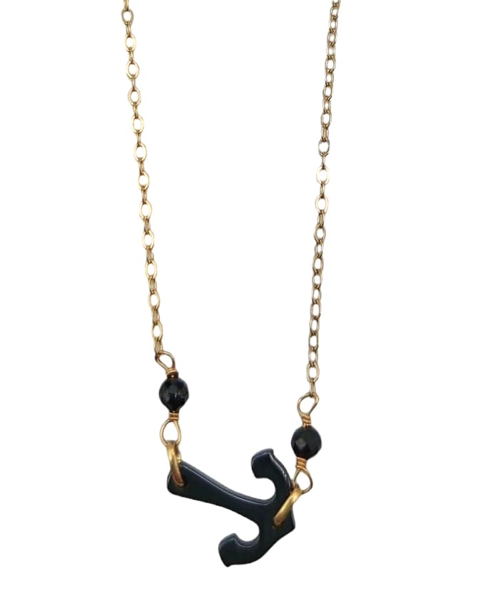collana oro ed onice
