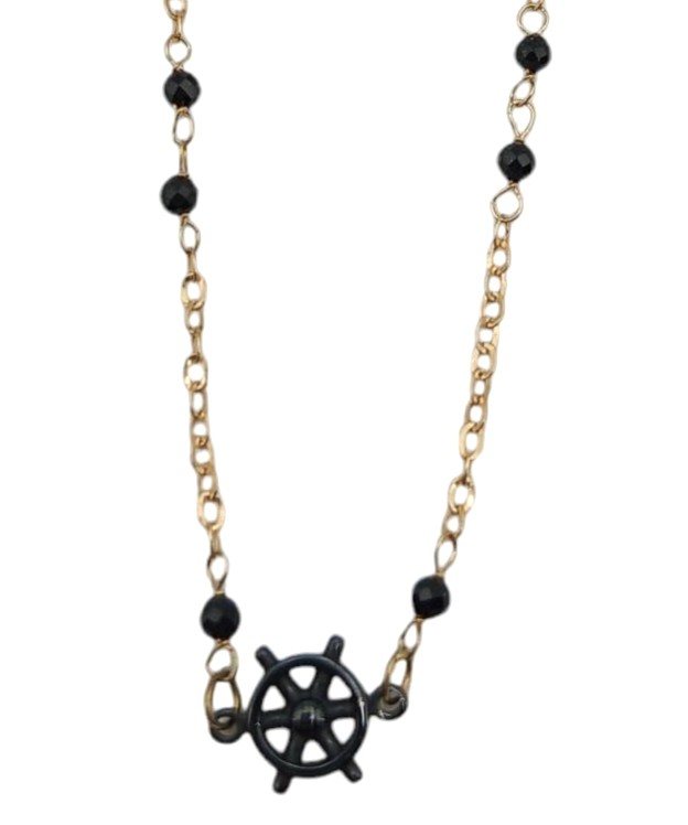 Collana Timone Oro ed Onice